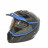 Шлем мотард FX черный синий, глянцевый M