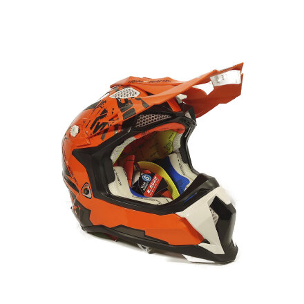 Шлем MX470 SUBVERTER EMPEROR (черно-оранжевый, XS)