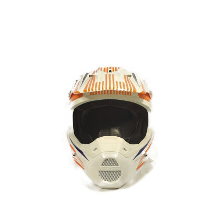 Шлем (кроссовый)  EVS T5 VECTOR оранжевый/синий глянцевый    S