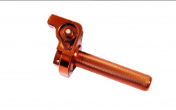 Ручка газа короткоходная алюминиевая оранжевая Acerbis CNC