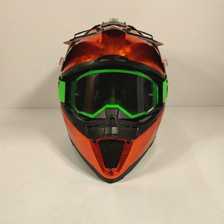 Очки для мотокросса FLY RACING ZONE PRO (2019) чёрные/зелёные, тонированные
