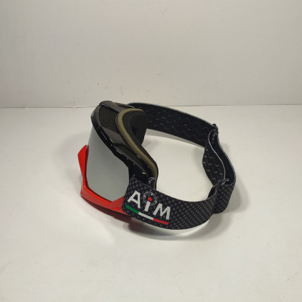 Очки кроссовые AiM (PRO) 157-500 Black-Red Glossy